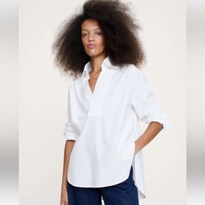 NWT - Banana Republic Long Sleeve Popover Shirt